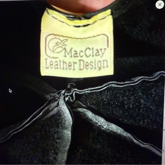 MacClay Black Leather Cap - Picture 5 of 6